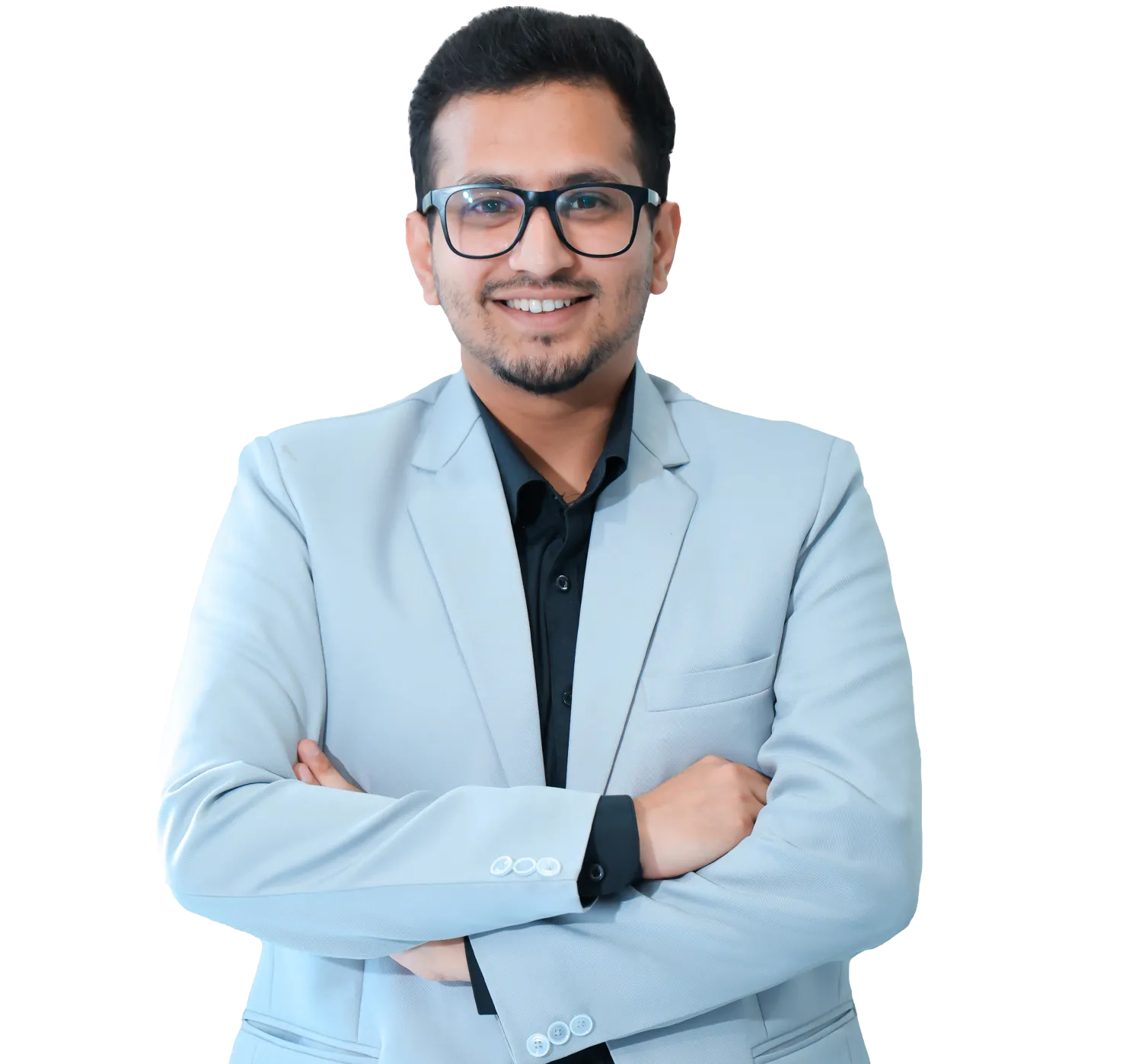 image of leader with grayish background