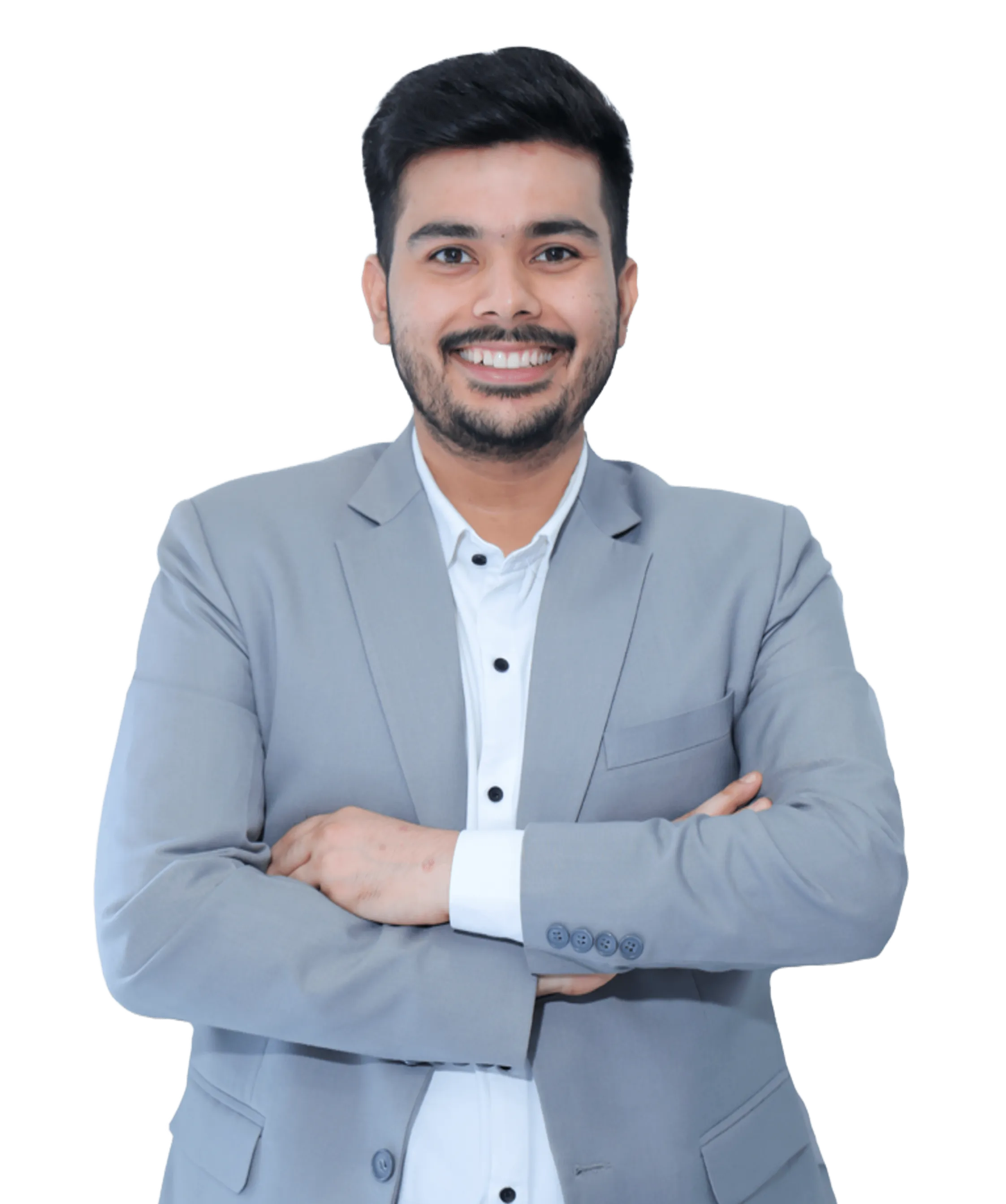 image of leader with grayish background